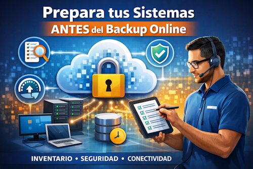 Prepara tus sistemas antes del backup online